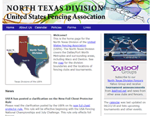 Tablet Screenshot of northtexasfencing.org